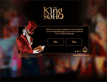 Tablet Screenshot of kingofsohodrinks.com